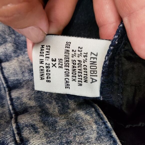 Zenobia acid wash blue skinny jeans - Picture 3 of 8